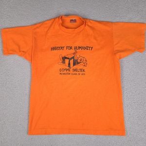 Vintage Habitat For Humanity T-Shirt Mens Large Princeton Class Of 1977 BEST‎